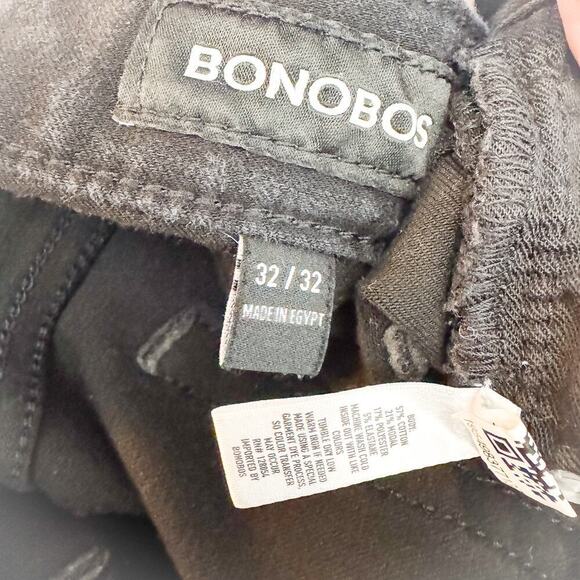 Bonobos Black Straight Leg Denim Jean Pants Stretch Waistband Size 32 x 33 - Picture 6 of 7